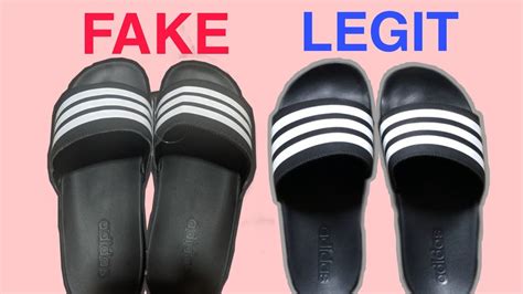 original adidas slides vs fake|real adidas slides.